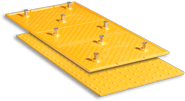 Fiberglass Replaceable ADA Tile BRICK RED (Detectable Warning Plate)